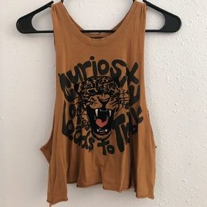 Crop Tiger Muscle Tee